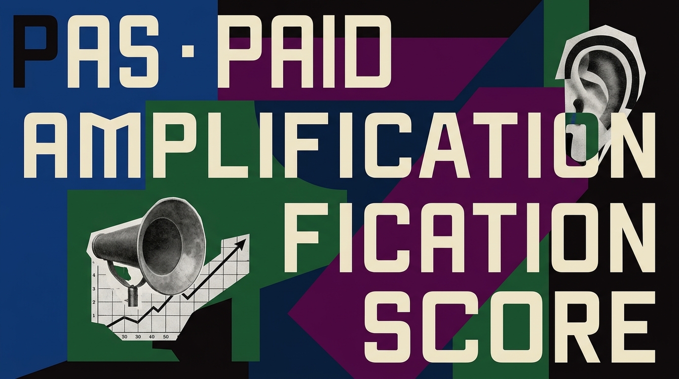 PAS · Paid Amplification Score