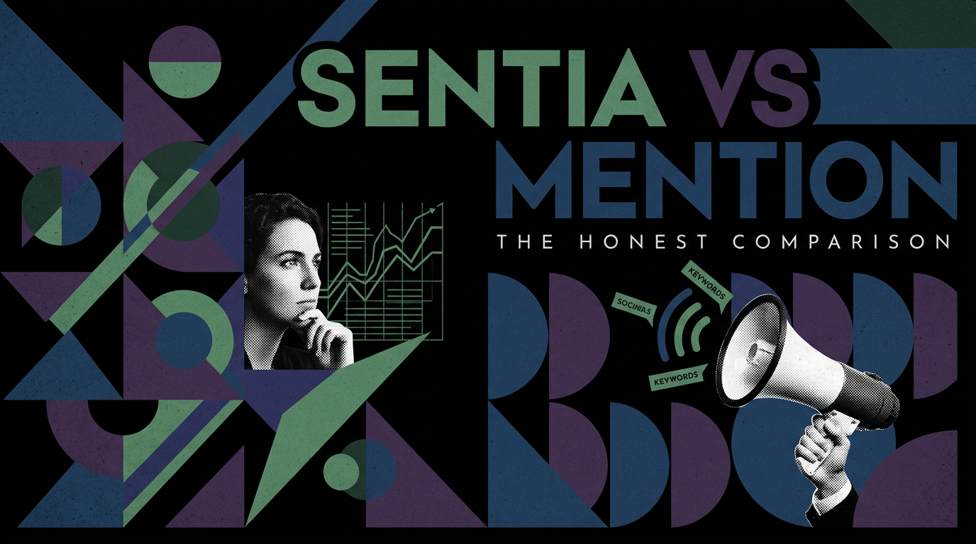 Mention is an affordable alert tool perfect for solo operators and small PR teams tracking daily brand keywords. Pick Sentia in 2026 if your in-house team needs marketing intelligence with creator attribution, organic-versus-paid split, and calibrated cohort math.
