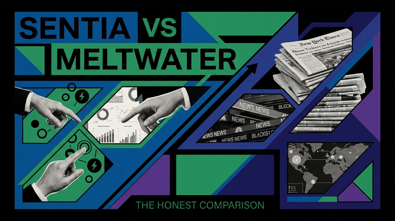 Sentia vs Meltwater · the honest comparison