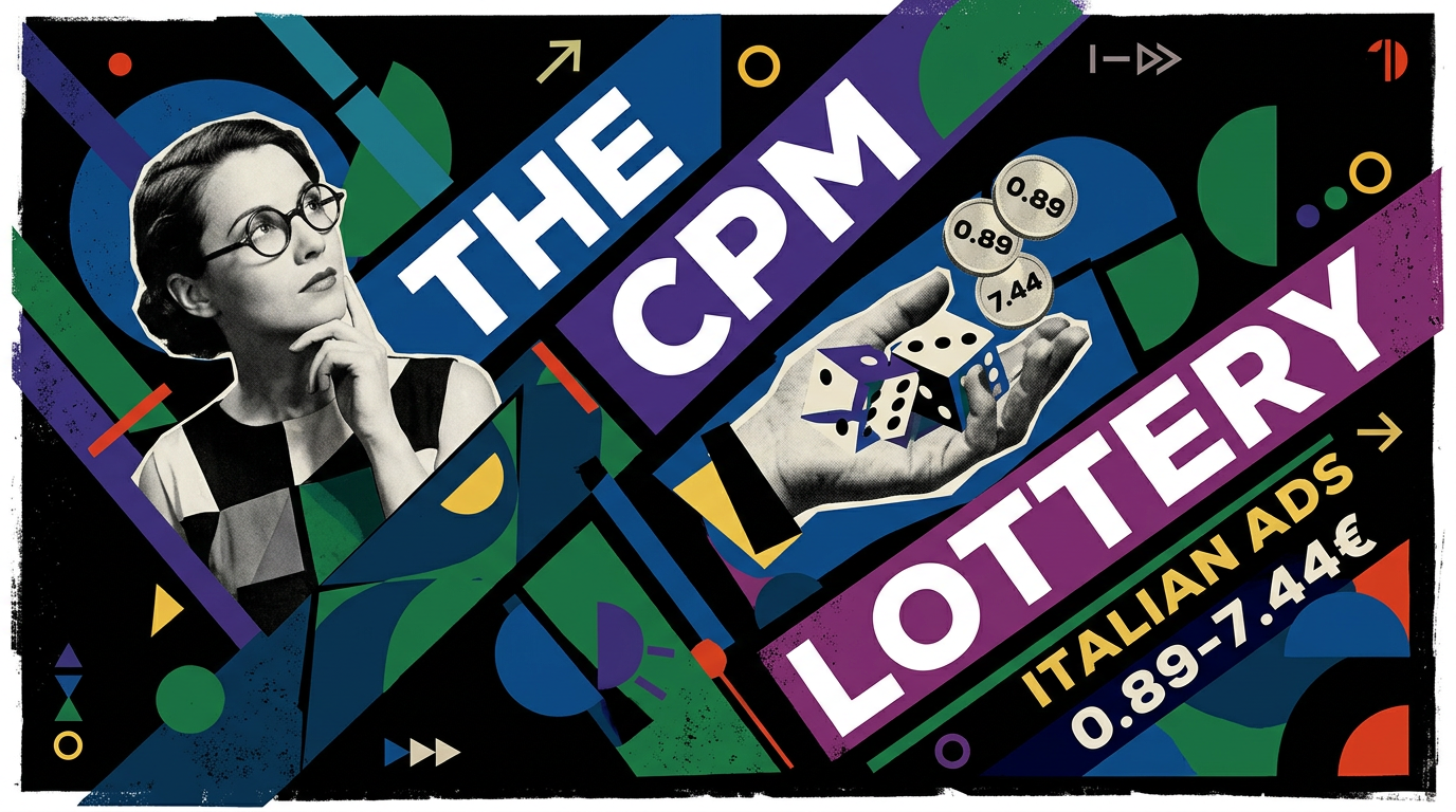 The CPM Lottery: Why Facebook Prices Italian Ad Inventory Between 0.89 and 7.44 Euros Cover Image