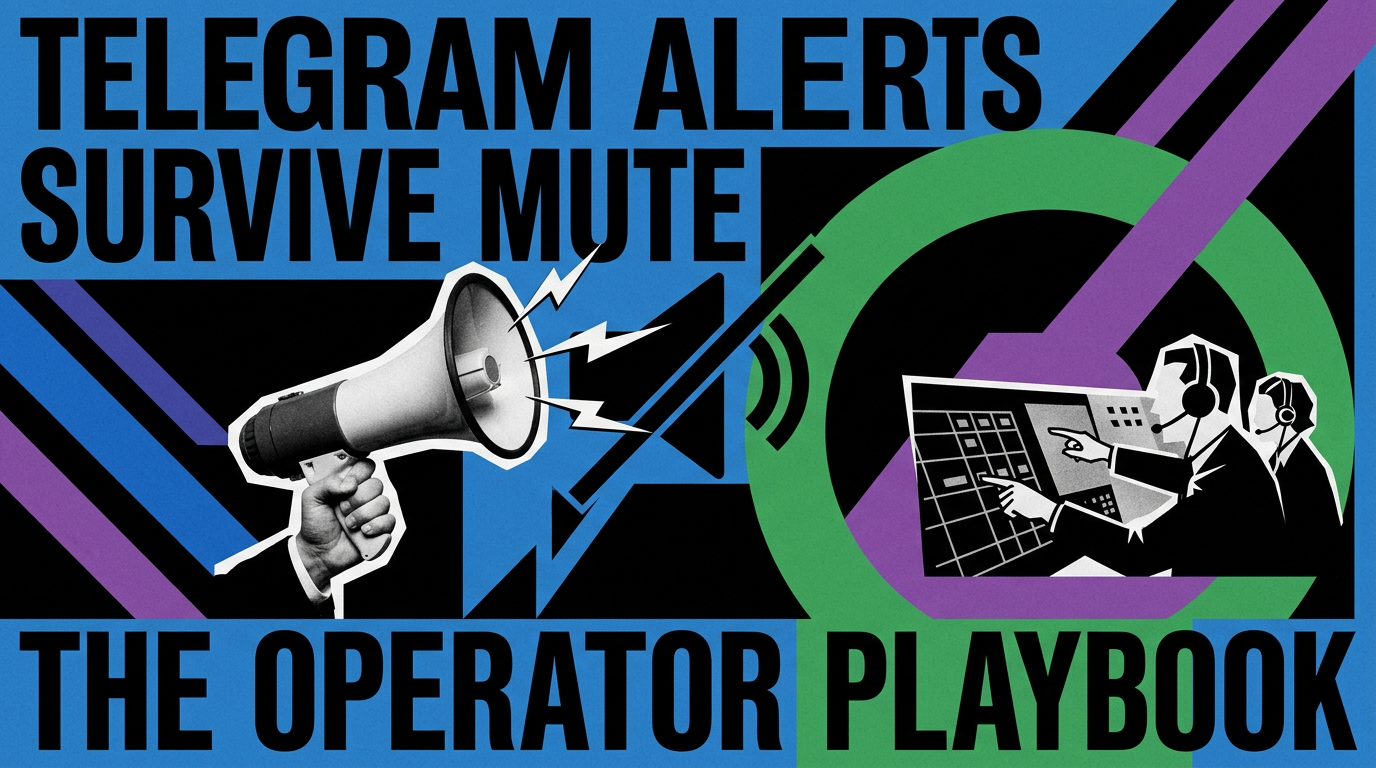 Telegram Alerts That Survive the Mute Button: The Operator Playbook Cover Image