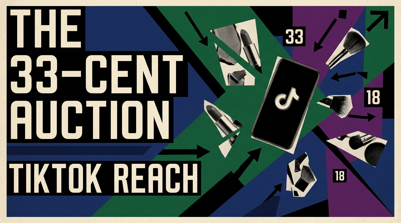 The 33-Cent Auction: How One Beauty Brand Hacks TikTok Reach With 18-Euro Micro-Tests Cover Image