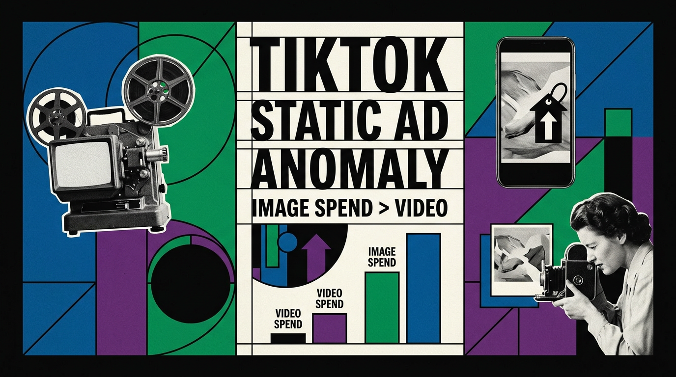 The TikTok Static Anomaly: Why Image Ads Command 95x More Median Spend Than Video Cover Image